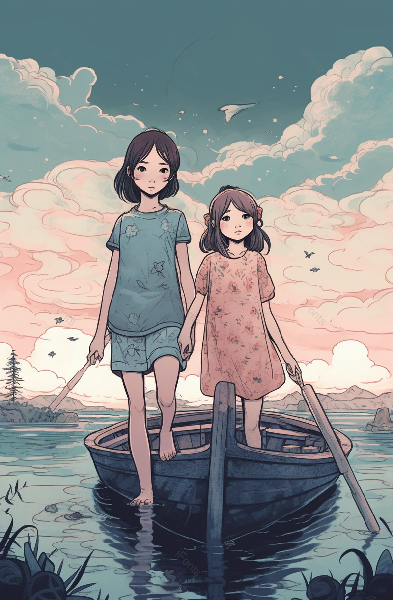 漫画效果水彩母亲节海报背景图,插画/手绘图,插画/手绘图库,插画/手绘图下载,插画/手绘